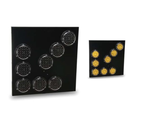 Tablica kierunkowa 600x600 mm, 8 lamp fi 100 LED