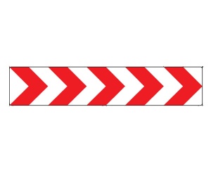U-3c, U-3d, U-3 tablica prowadząca ciągła 3000x600 1 TYP z otworami