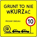 Tabliczka NIE wKURZać 600x600
