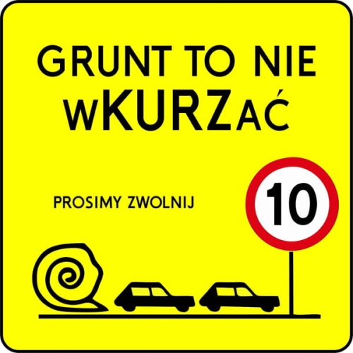Tabliczka NIE wKURZać 600x600