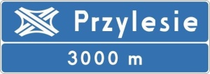 Znak kierunku i miejscowości E-20_01 WZÓR