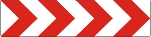 U-3c, U-3d, U-3 tablica prowadząca ciągła 2400x600 2 TYP z otworami
