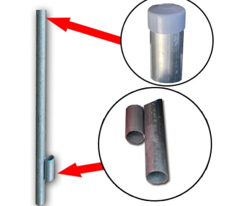 Słupek do znaków drogowych Ø 60 L-4,8 mb