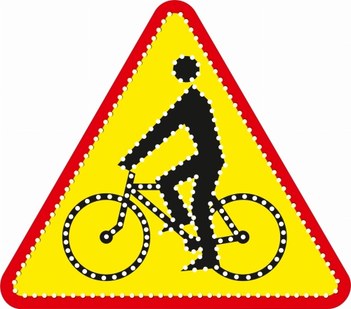 Znak aktywny A-24 900 LED średni  sklepdrogowy