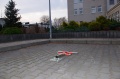 Blokada parkingowa Choinka ocynkowana z kłódką w kpl.