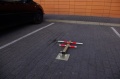 Blokada parkingowa Jeż ocynkowana z kłódką w kpl.