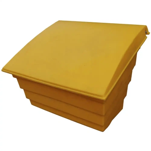 Pojemnik na piasek sól sorbent - skrzynia 250 litrów PPM żółty sklep drogowy