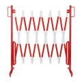Bariera rozciągana 3600 mm czerwono-biała BEZ KÓŁEK, WOLNOSTOJĄCA