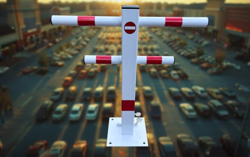Blokada parkingowa Choinka - zamykana na wkładkę