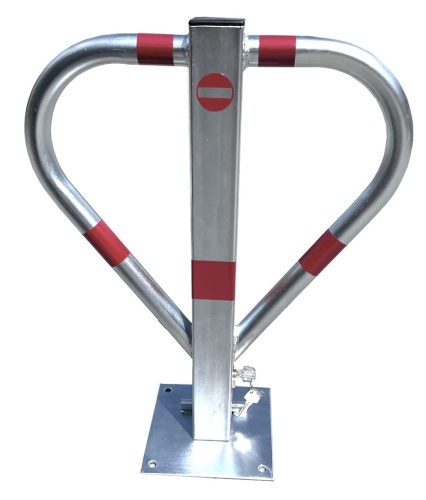 Blokada parkingowa MOTYL ocynkowana galwanicznie na wkładkę sklepdrogowy.pl