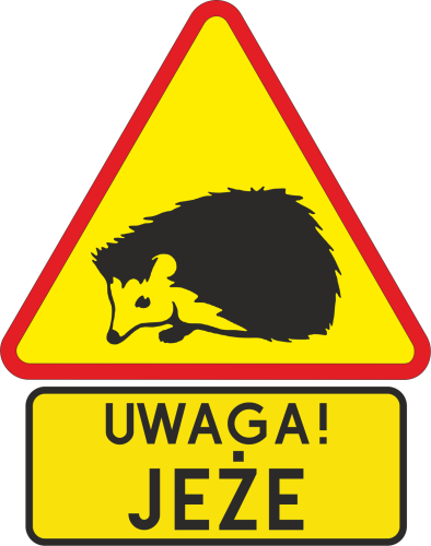 uwaga jeże zpliu tabliczka nak drogowy.png
