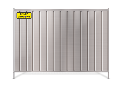 Panel ogrodzenia pełny 2,5 x 2 m - ogrodzenie tymczasowe