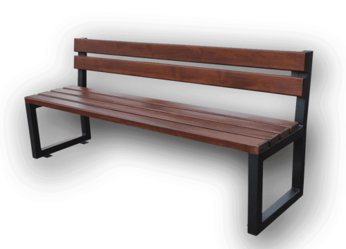 Ławka stalowo-drewniana z oparciem Miejskąt L-1800