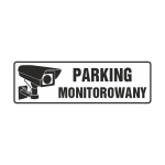 Tabliczka Parking monitorowany 600x200 mm