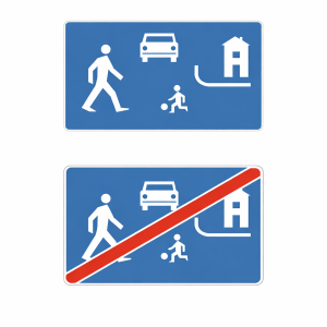 Komplet znaków D-40 i D-41 2 szt. 900x600 mm 1 typ + 4 uchwyty w kpl.