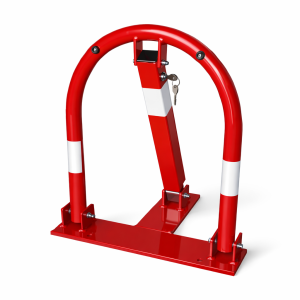 Blokada parkingowa typ U na zamek ocynkowana i lakierowana