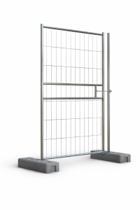 Furtka ażurowa - z ryglem - 200 x 100 cm (ogrodzenie budowlane ażurowe)