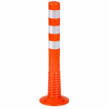 Słupek drogowy blokujący elastyczny PCV fi 80 mm, h=1000mm T-Flex pomarańczowy sklep drogowy