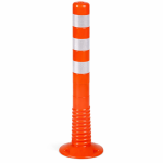 Słupek drogowy blokujący elastyczny PCV fi 80 mm, h=750 mm T-Flex pomarańczowy