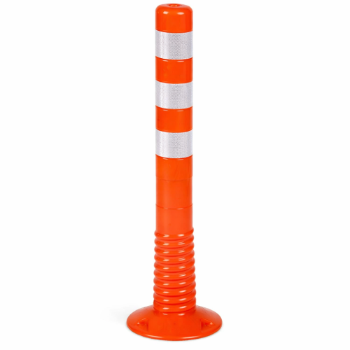Słupek drogowy blokujący elastyczny PCV fi 80 mm, h=1000mm T-Flex pomarańczowy sklep drogowy