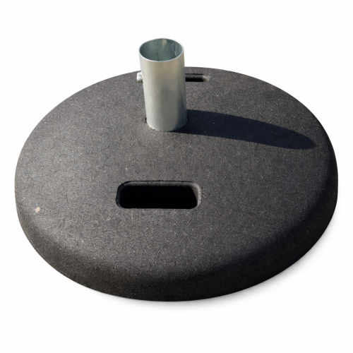 Podstawa pod znaki 25 kg gumowa z rurą fi 65 mm P027R