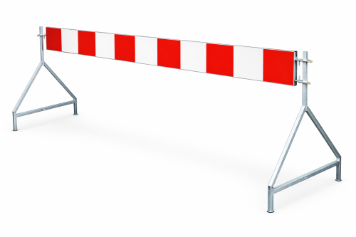 Zapora drogowa U-20a 2750x250 1 gen montaż na haki w lekkich stojakach