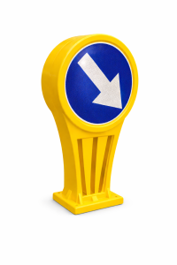 Słupek przeszkodowy U-5b 600mm II gen