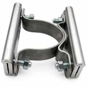 Uchwyt dwustronny do znaków drogowych aluminiowy na rurę fi 60,3