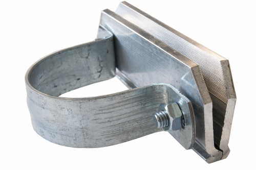 Uchwyt montazowy do znaków drogowych aluminiowy na rurę fi 60,3