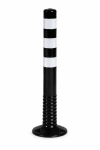Słupek blokujący PCV fi 80 mm, h=750mm T-Flex elastyczny czarny