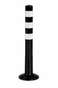 Słupek blokujący PCV fi 80 mm, h=750mm T-Flex elastyczny czarny