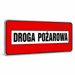 Znak droga pożarowa odblaskowy  600x250 mm