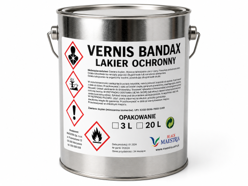 Vernis Bandax Lakier do linii do oznakowania poziomego zmniejsza ścieranie linii