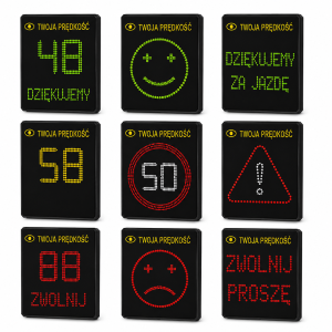 Radarowy wyświetlacz prędkości MP-DP8 programowalny 