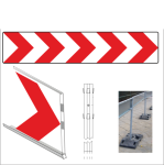 U-3c, U-3d, U-3 tablica prowadząca ciągła 3000x600 1 TYP z otworami