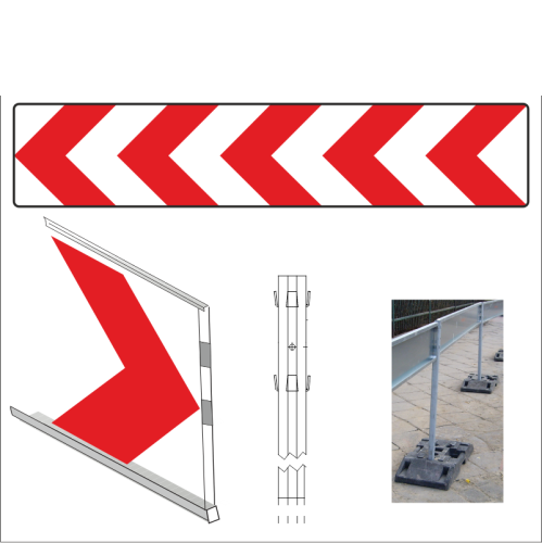 U-3d, U-3c, u-3 tablica prowadząca ciągła 3000x600 mm