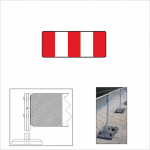 Zapora pojedyncza U-20b 1250x500 1 generacja z otworami