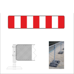 Zapora pojedyncza U-20b 2250x500 2 generacja z otworami