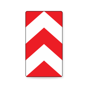 Tablica rozdzielająca U-4a odblaskowa 1 generacji 600x1200 mm