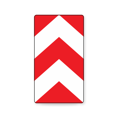 Tablica rozdzielająca U-4a odblaskowa 1 generacji 600x1200 mm