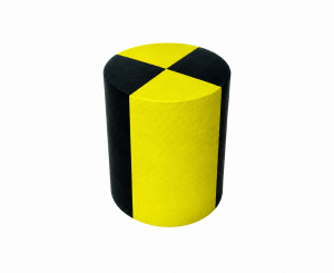 Cylinder betonowy 1000x800 mm żółto czarny