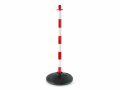 Słupek do łańcucha H=90 cm biało czerwony 4,35 kg SO90 JSP