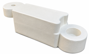 Separator łańcuchowy 580x155x120 mm PCV biały 