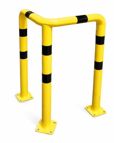 Bariera kątowa 3-nożna Ø 76 mm H-600x600x600mm malowana
