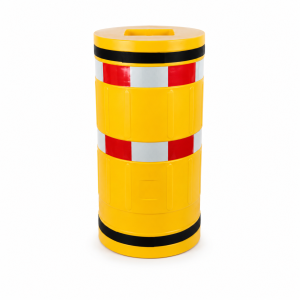 Odbojnica z polietylenu ochrona kolumn i słupów 260x260mm Ø 620 mm