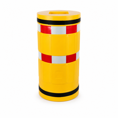 Odbojnica z polietylenu ochrona kolumn i słupów 260x260mm Ø 620 mm