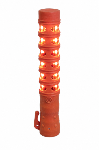 Pałka do kierowania ruchem LED pomarańczowa