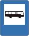 znak drogowy D-15 przystanek autobusowy mini