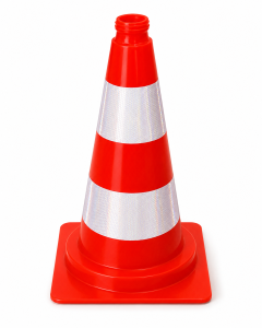 Pachołek drogowy PCV miękki 50 cm odblaskowy VB PCV