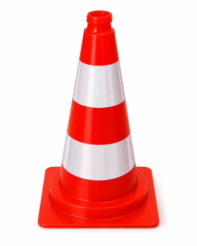 Pachołek drogowy PCV miękki 50 cm odblaskowy VB PVC